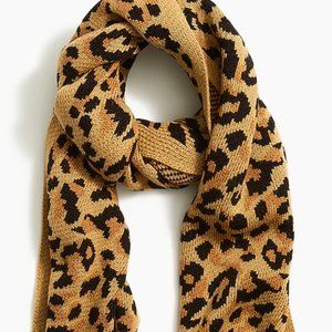 NWT JCrew Leopard Scarf 72"L x 12"W